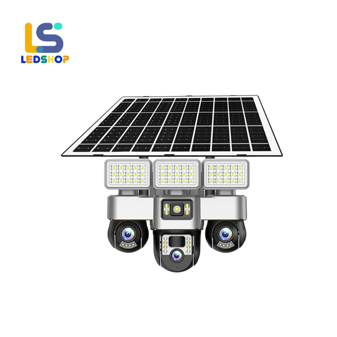 CAMARA SEGURIDAD PANEL SOLAR VTS30A 3 LENTES