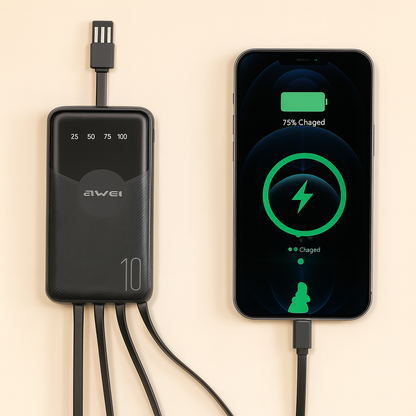 POWER BANK 10000mAh AWEI P67K